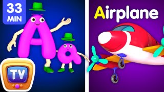 NEW 3D ABC Phonics Song with TWO Words Plus Many More Videos - ChuChu TV Nursery Rhymes for Babies
