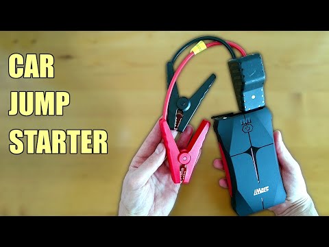 Portable Car Battery Jump Starter - Power Jumper Pack in WATERPROOF Box