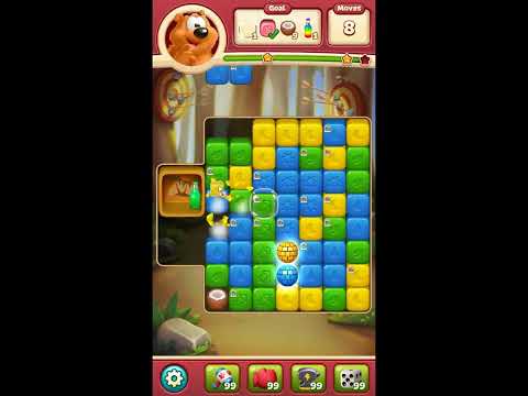 Toon Blast Level 7672 - NO BOOSTERS 🐻🐺🐱 | SKILLGAMING ✔️