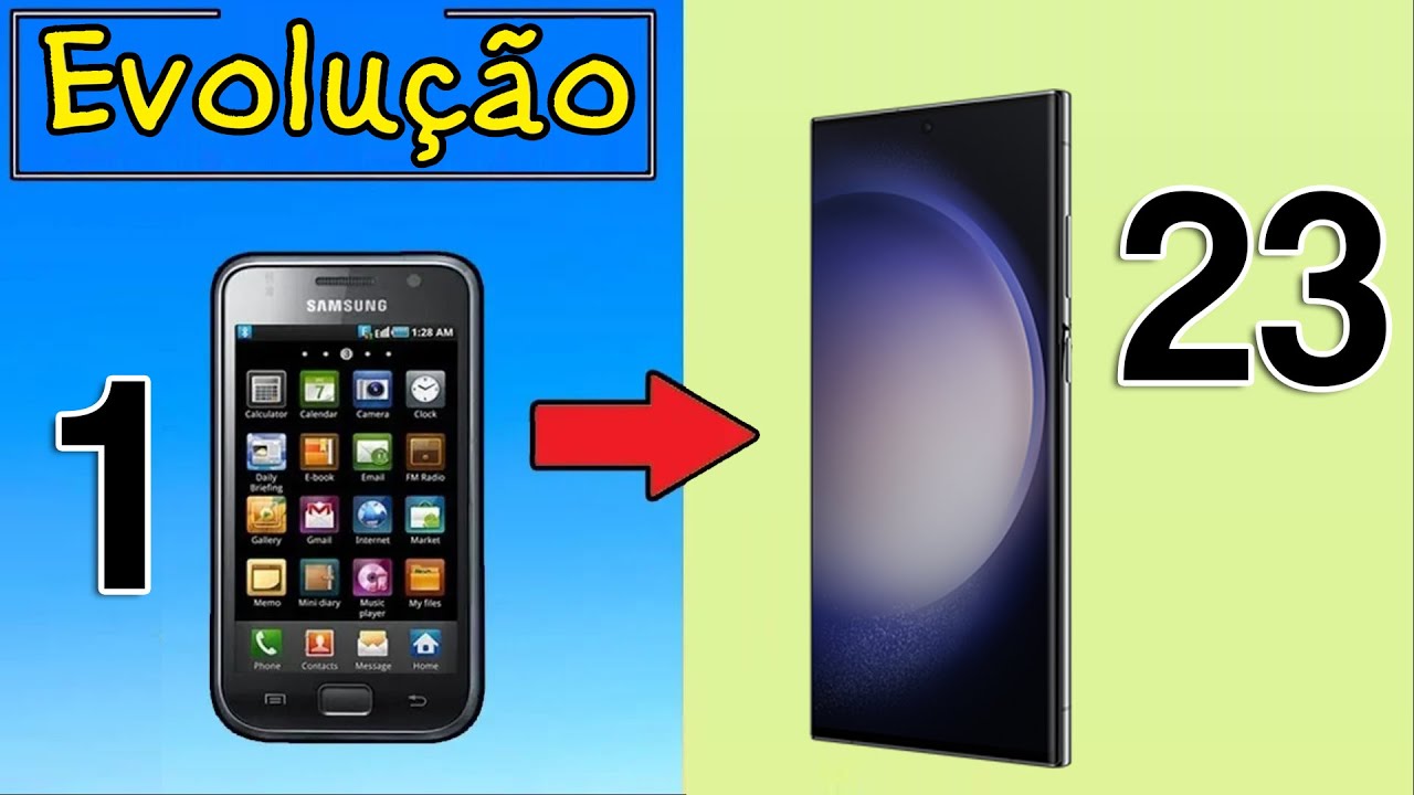 CONHEÇA TODA A EVOLUÇÃO DA LINHA GALAXY S- DO S1 AO S23  (2010-2023)