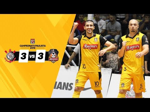 Gols - Corinthians 3 x 3 Magnus Futsal - Campeonato Paulista 2019 (Final)