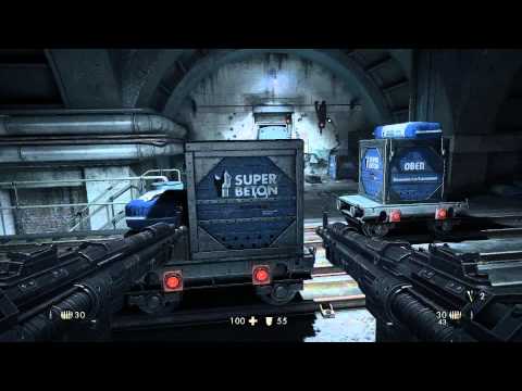 Wolfenstein: The New Order - Deathshead's Compound: Dual Assault Rifles Nazi Killin Action, Looting