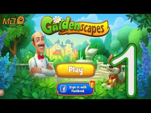 Gardenscapes Gameplay- Walkthrough Part 1