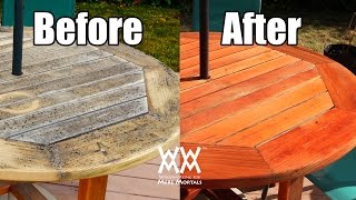 Are Outdoor Finishes Useless? Refinishing My Patio Table.