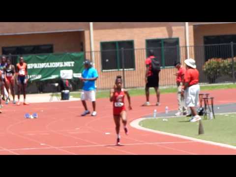 Track Houston Meet 13-14 Girls 100 Meter Dash Heat (1/3) 5/30/15