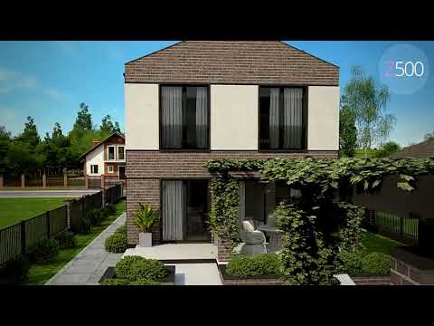 Z398 - Gotowy projekt domu piętrowego we współczesnym stylu do 100 m2