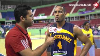 Marcador: Mauricio Báez luego de la victoria del día de ayer.