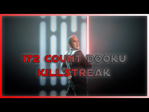 Star Wars Battlefront 2 VERY INTENSE 172 COUNT DOOKU Killstreak on Naboo