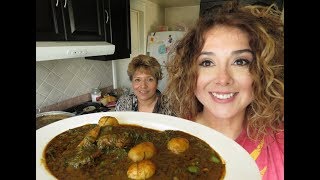 Romeritos con tortitas de camarón y mole/Ft Celia/Marisolpink
