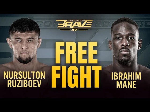 Nursulton Ruziboev vs Ibrahim Mané Full Fight | BRAVE CF 47