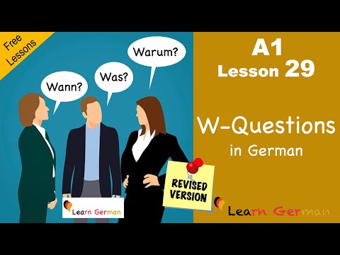 A1-Lesson 29 | W-Fragen | Question Words in German | Learn German | German for beginners