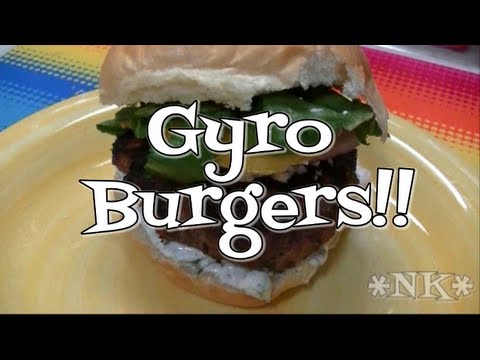 Greek Style Gyro Burgers Recipe ~ Noreen's Kitchen