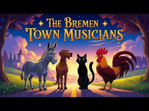The Bremen Town Musicians | Classic Brothers Grimm Fairy Tale for Kids | Moral Stories for Kids