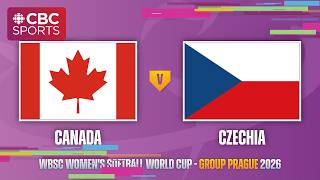 2026 WBSC Women's Softball World Cup: Canada vs. Czechia | #CBCSports