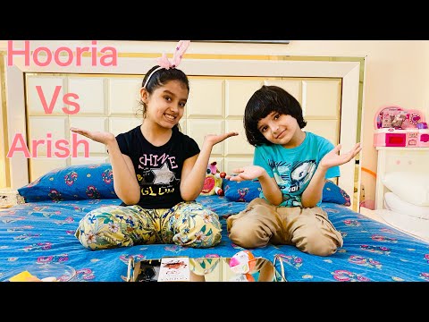 hooria and arish jelly vs chocolate challenge \ hooria and arish funny entertainment video for kids