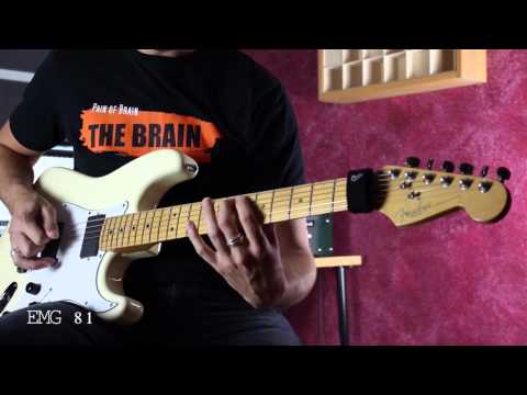 pickup shootout EMG 81 vs. EMG 81 / EMG 85 vs. EMG 60 / active vs. passive - Metal