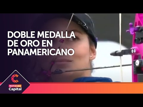 Nora Valdez, doble medalla de oro en el panamericano de tiro con arco