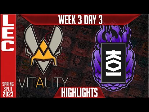 KOI vs VIT Highlights | LEC Spring 2023 W3D3 | KOI vs Team Vitality