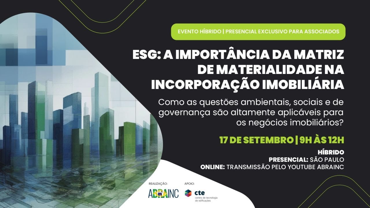 ESG: a importância da matriz de materialidade na incorporação imobiliária