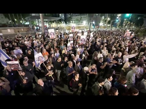 Israelis rally in Tel Aviv for release of hostages in Gaza | AFP