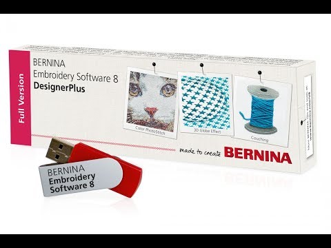 Bernina Designer Plus V8  Embroidery Software Work Windows 10-8-7 32Bit 64Bit