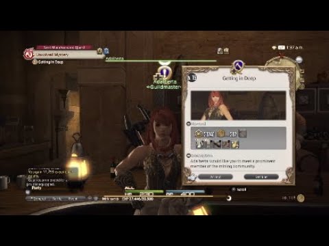FINAL FANTASY XIV: A Realm Reborn - Miner's Guild Quest (Lv. 15) - Getting In Deep