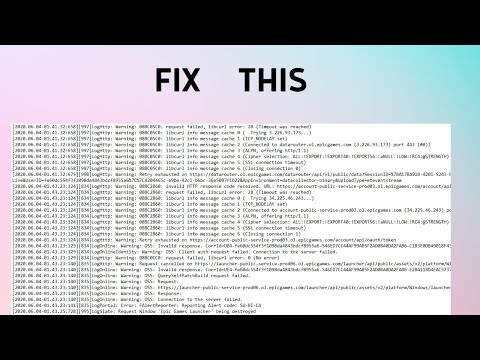 How to Fix 'SU-BI-CA: Build info client auth error” Error in Epic Games Launcher