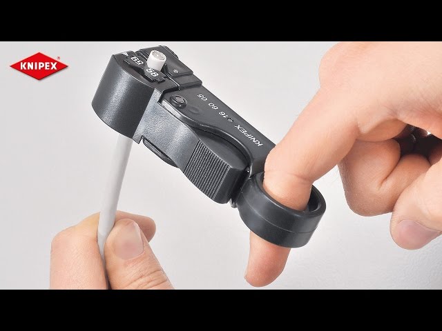 Video Teaser für KNIPEX Abisolierwerkzeug für Koax-Kabel