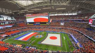 【海外のスタジアムで響く君が代 → VAMOS NIPPON】サッカー日本代表 国歌斉唱・応援歌チャント ｜FIFAワールドカップ2026 vsオランダ【Japan National Anthem】