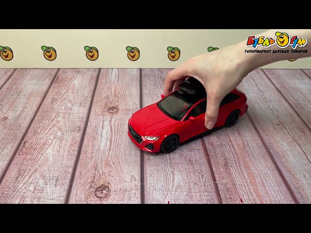 Модель авто Lanson Toys Audi RS6 с дополнительным багажником на крыше красная 1:24 20см с 6лет - видео