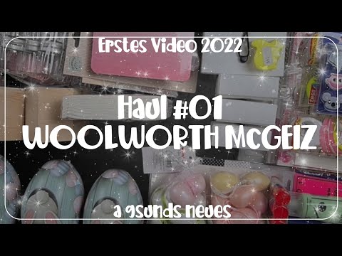 # 268 | ERSTES VIDEO 2022 * HAUL # 01 WOOLWORTH & MC GEIZ | #fraupechseinkauf