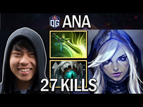 OG.ANA SMURF DROW RANGER WITH 27 KILLS - DOTA 2 7.29 GAMEPLAY