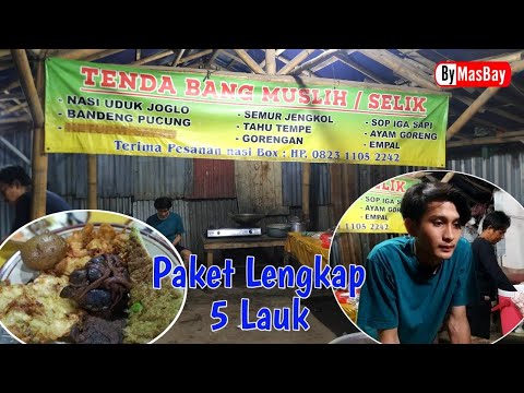 Kuliner Nasi Uduk Tenda Joglo Bang Muslim | enak banget #146