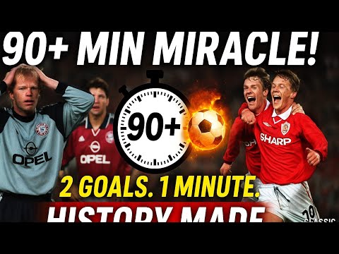 Man United's UNBELIEVABLE Comeback vs Bayern Munich (1999 UCL Final Goals) | Classic Goals