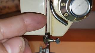 Using a double needle on a Kenmore sewing machine.