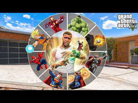 😱Franklin Playing As EVERY Superhero Using Magical Watch in GTA 5!
