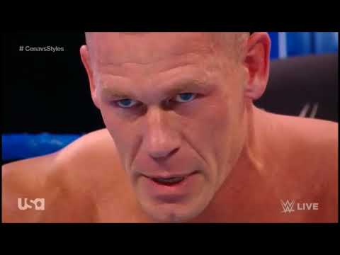 John Cena vs AJ Styles - Smackdown 2/27/2018 Highlights HD
