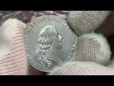 Gustav IV Adolf, 1/3 Riksdaler 1798 -Ett vackert och sällsynt typmynt med nästan full präglingsglans