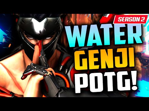 WHAT 3000+ HOURS OF GENJI LOOKS LIKE - WATER! POTG! [ OVERWATCH 2 SEASON 2 TOP 500 ]