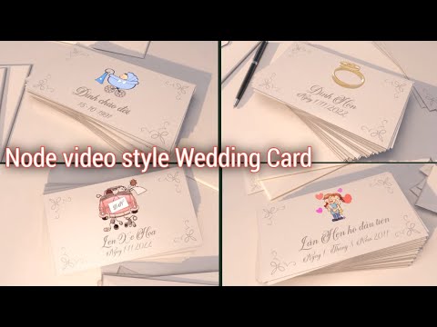 Wedding story card node video