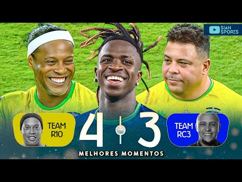 PARECIA BOMBA PATCH! VINICIUS JR, RONALDINHO, RONALDO E OUTRAS LENDAS DO FUTEBOL DERAM SHOW