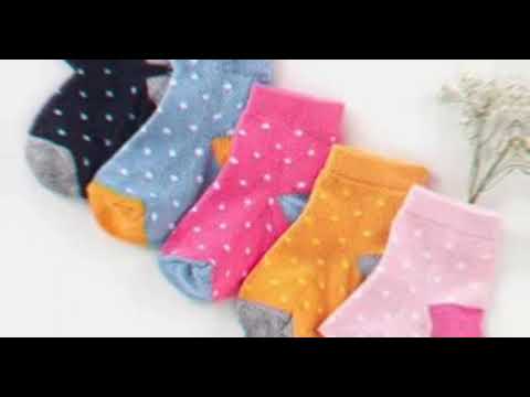 Girl printed newborn baby socks, age group: 0- 6 months