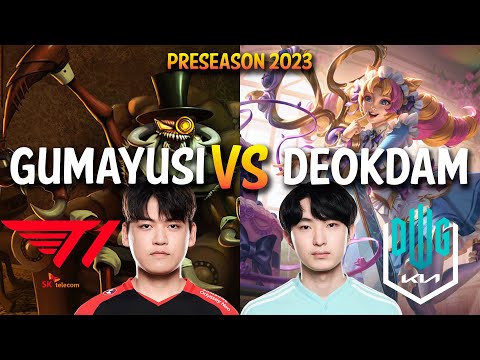 T1 Gumayusi vs DRX Deokdam - CHO'GATH vs GWEN Top - KR Ranked