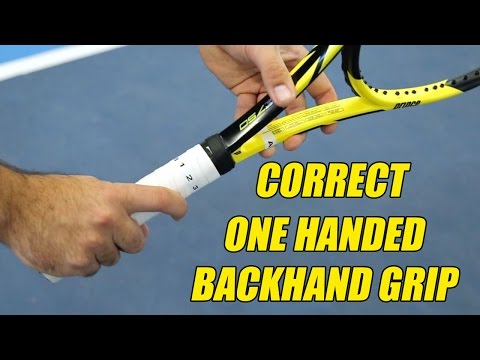 What Are The Correct One Handed Backhand Grips? | Ace Academy Tennis | Cesar Morales