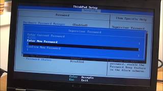 How to remove the BIOS password on a Lenovo ThinkPad T430 laptop