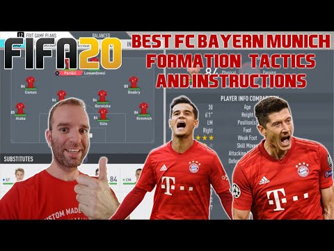BEST FC BAYERN MUNICH Formation, Tactics and Instructions - FIFA 20 TUTORIAL