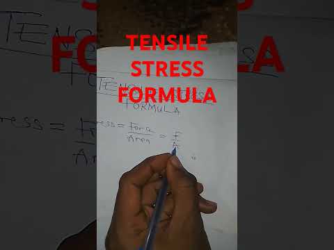 Tensile Stress Formula