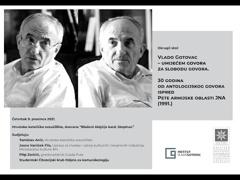 HKS OKRUGLI STOL: Vlado Gotovac – umijećem govora za slobodu govora.