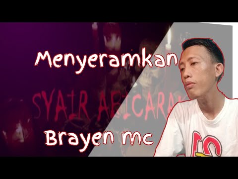 menyeramkan||brayen mc syair abicaraka(Reaction nuril biasa aja)