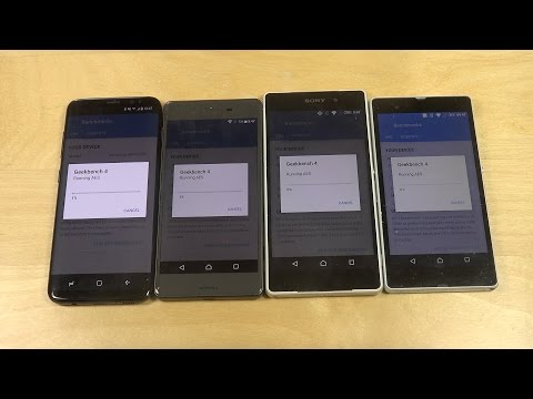 Samsung Galaxy S8 vs. Sony Xperia X vs. Xperia Z2 vs. Xperia Z Benchmark Speed Test!